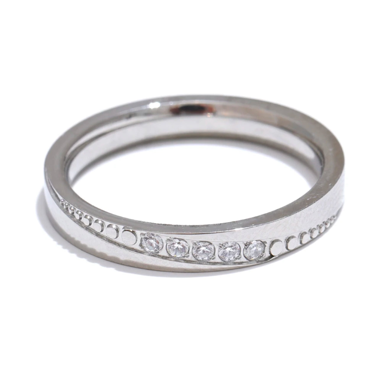 Twilight Band Ring Stainless Steel Non Tarnish Unbranded